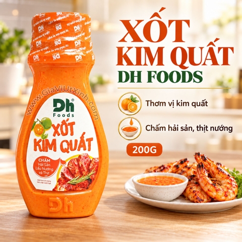 XỐT KIM QUẤT DH FOODS 200G – SỐT CHẤM HẢI SẢN, LẨU NƯỚNG - KUMQUAT SAUCE