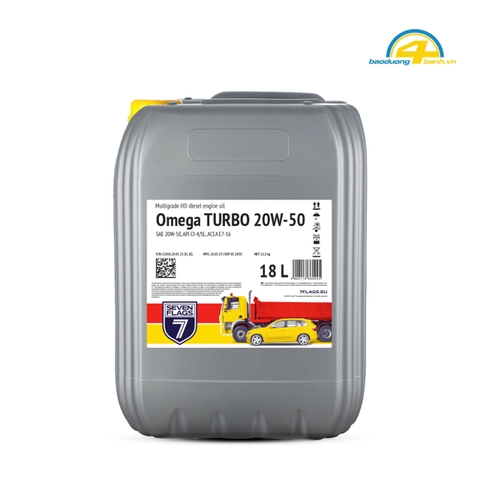 Dầu nhớt động cơ Seven Flags Omega Turbo 20W-50 CI-4