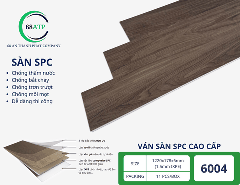 Sàn nhựa SPC 6mm mới ra mắt có gì nổi bật?