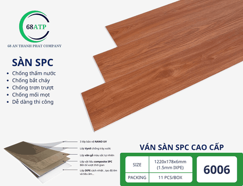 Sàn nhựa SPC 6mm mới ra mắt có gì nổi bật?
