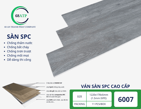 Sàn nhựa SPC 6mm mới ra mắt có gì nổi bật?
