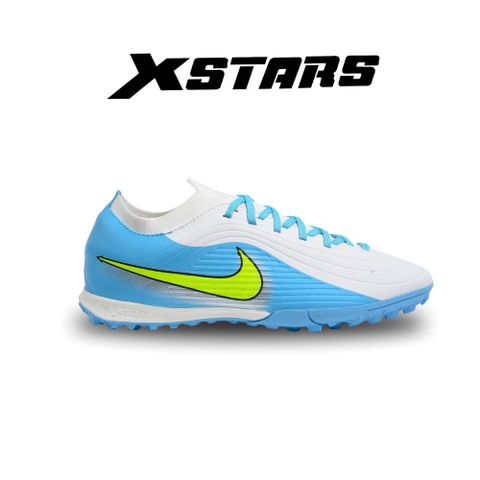 Giày Bóng Đá Xstars Timepo Cổ Dệt Trắng Xanh (Sỉ)
