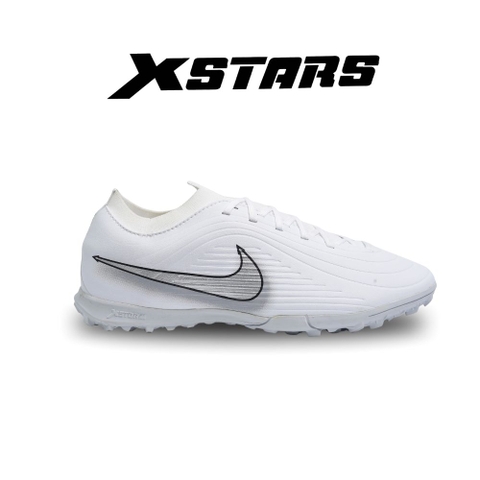 Giày Bóng Đá Xstars Timepo Cổ Dệt Trắng Bạc (Sỉ)