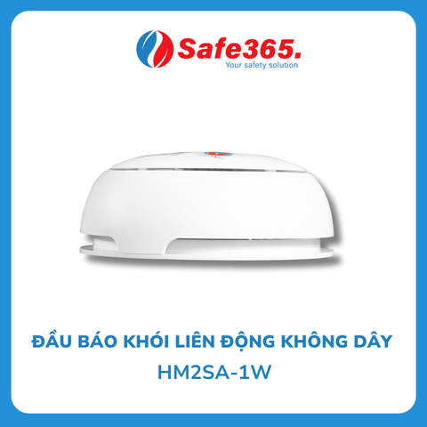 Đầu Báo Cháy Khói Tự Động Không Dây SafeFire HM2SA-1W Có Kiểm Định