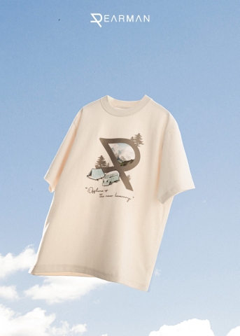 CAMPING TEE- BEIGE