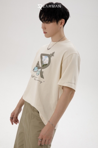 CAMPING TEE- BEIGE