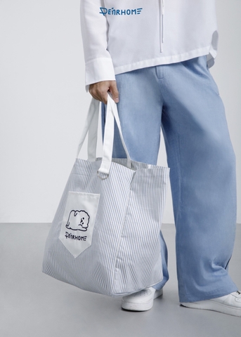 BIU TOTE BAG- STRIPE