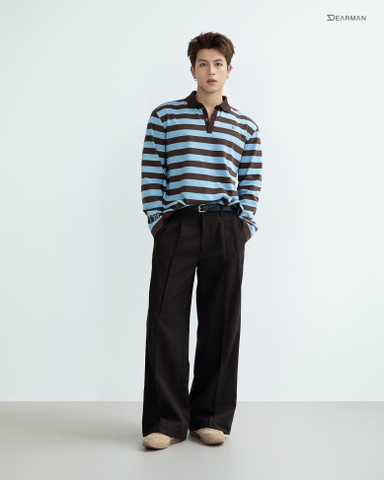 MANSION POLO- BROWN STRIPES