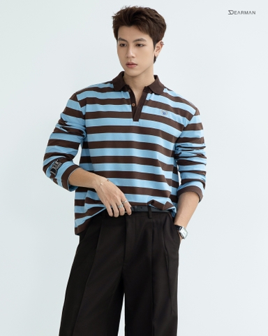 MANSION POLO- BROWN STRIPES