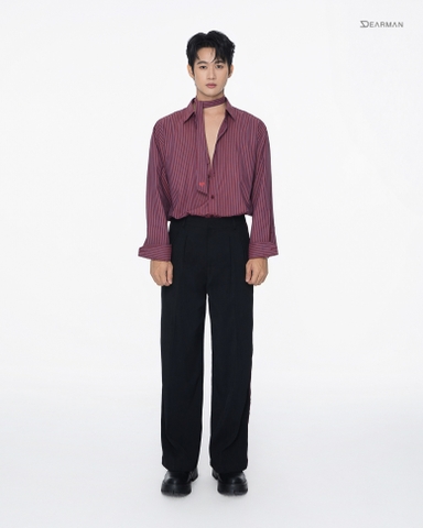 HENRY SHIRT- RED STRIPE