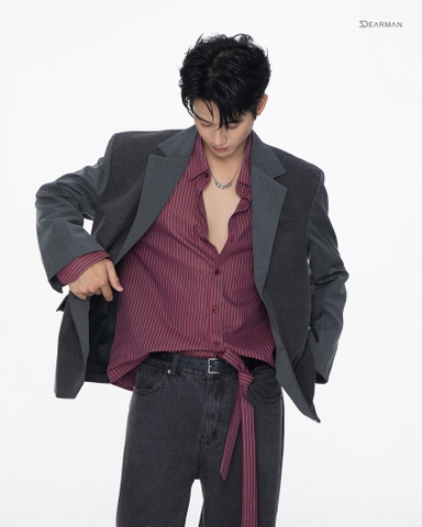 HENRY SHIRT- RED STRIPE