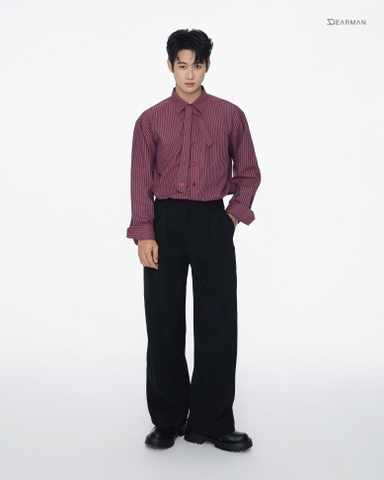 HENRY SHIRT- RED STRIPE