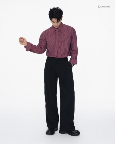 HENRY SHIRT- RED STRIPE