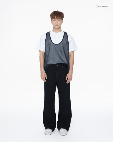 MESH TANKTOP- BLACK