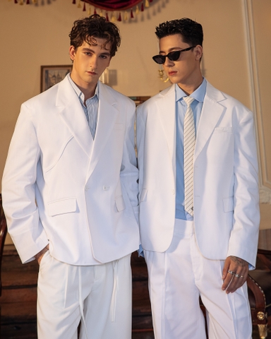HARU BLAZER- WHITE