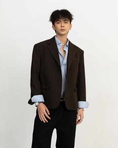 HARU BLAZER- BROWN