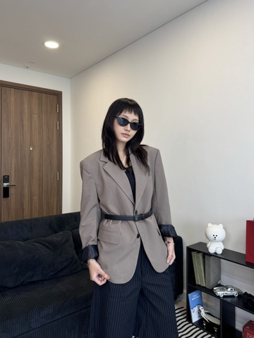 FIN BLAZER- BROWN