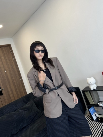 FIN BLAZER- BROWN