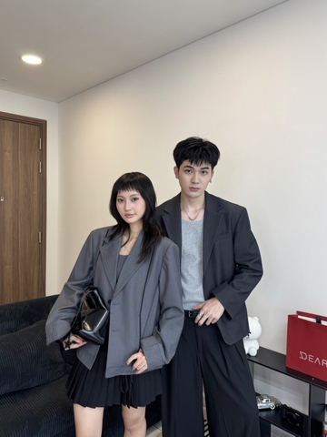 SANRO BLAZER-GREY
