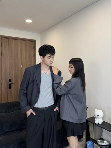 SANRO BLAZER-GREY