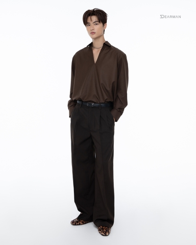 DOMIC SHIRT-BROWN