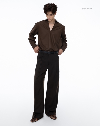 FRANKIE TROUSER- BROWN