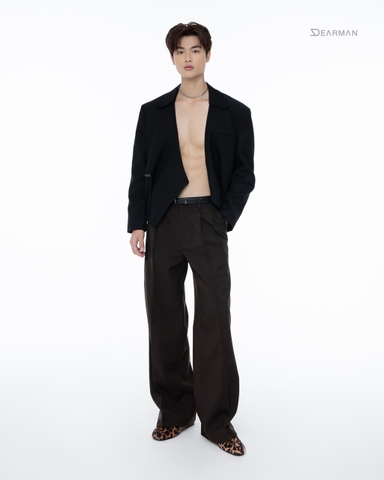 FRANKIE TROUSER- BROWN