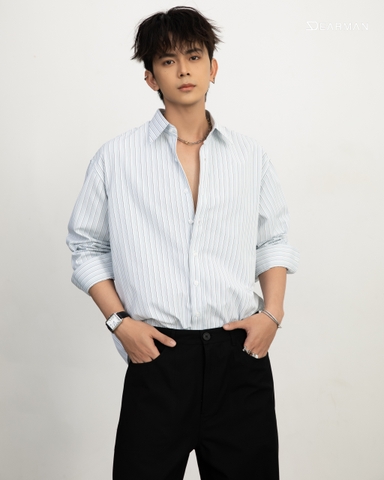 RESSO SHIRT-BLUE STRIPE