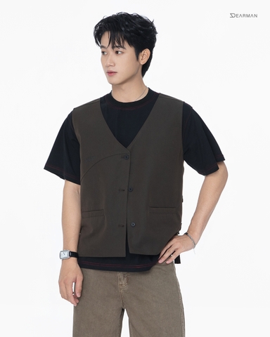 RUNO GILETS- BROWN