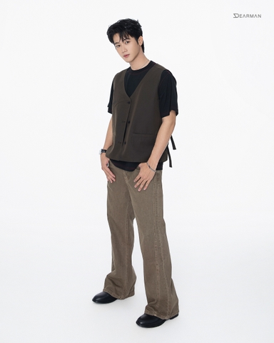 RUNO GILETS- BROWN