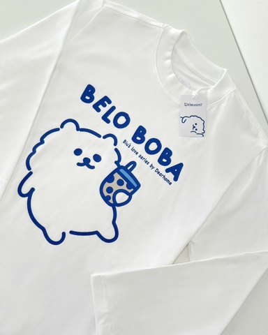BOBA TEE- WHITE