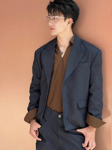 RICKEY BLAZER-DENIM