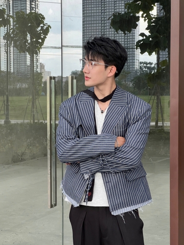 MORGAN BLAZER-STRIPES