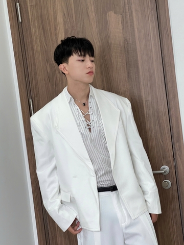 ORIC BLAZER-WHITE