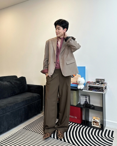 FIN BLAZER- BROWN