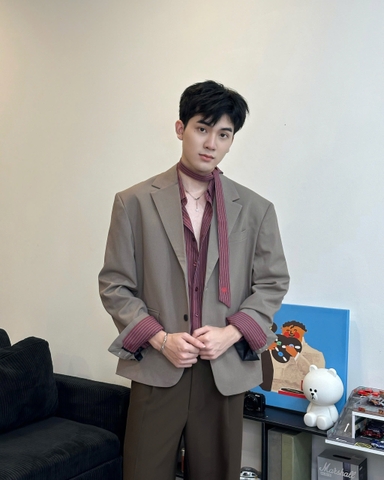 FIN BLAZER- BROWN