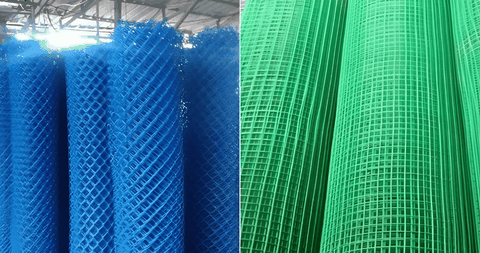 cuộn lưới bạt công trình HDPE màu xanh