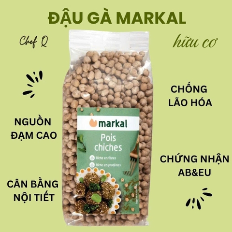 Đậu Gà Hữu Cơ Markel 500g – Ăn Chay, Làm Sữa Hạt, Nấu Cháo, Salad Healthy
