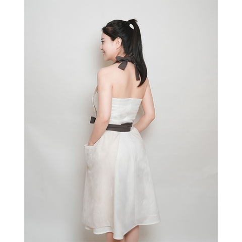 Tạp Dề Thiết Kế Tối Giản, Sang Trọng –  Tạp Dề Thời Trang Cao Cấp –  Màu Rêu Nhạt, Rêu Đậm, Tiêu, Tím Than - Set RÊU