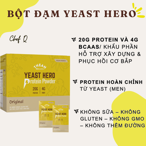 BỘT ĐẠM YEAST HERO PROTEIN POWDER ORIGINAL