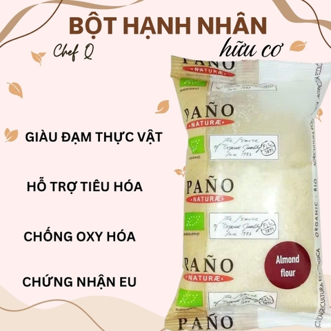 Bột Hạnh Nhân Tây Ban Nha Hữu Cơ Pano Naturae 250g – Ăn Dặm, Làm Bánh, Làm Sữa Hạt