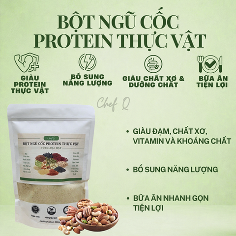 Bột Ngũ Cốc Protein Thực Vật - 500gr