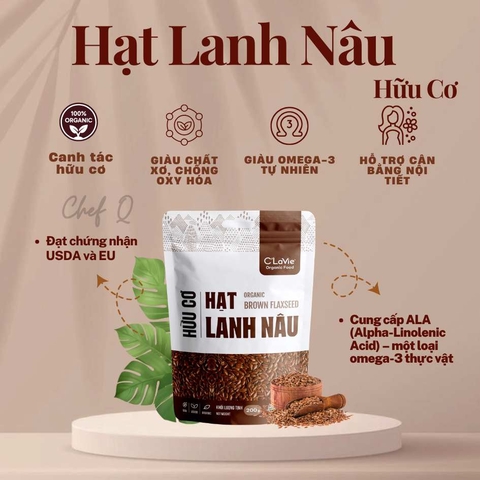 Hạt lanh vàng hữu cơ C'lavie