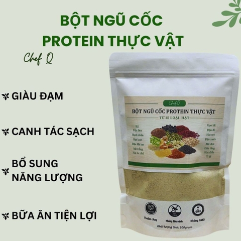 Bột Ngũ Cốc Protein Thực Vật - 500gr