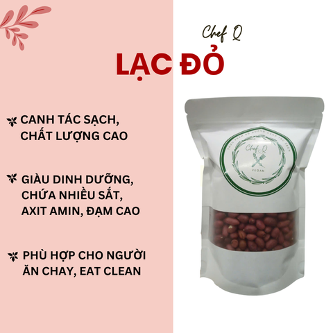 LẠC ĐỎ BÓC TAY - ĐẬU PHỘNG ĐỎ CANH TÁC SẠCH, CHẤT LƯỢNG CAO