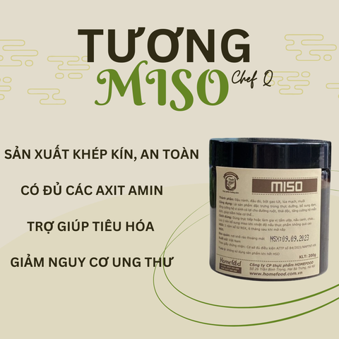 Tương miso lâu năm dành cho người ăn thực dưỡng