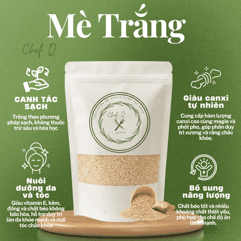 Vừng trắng ( mè trắng) canh tác sạch, chất lượng cao
