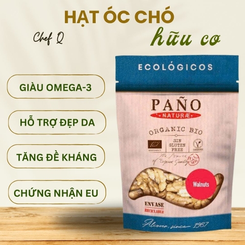 Hạt Óc Chó Hữu Cơ Pano Naturae 90g - 100% Organic, giàu Omega-3
