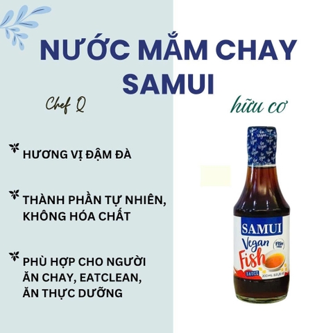 🟤 NƯỚC MẮM CHAY SAMUI 200ML – ĐẬM ĐÀ TỰ NHIÊN, THANH VỊ, DỄ DÙNG