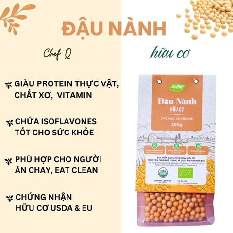 🟡ĐẬU NÀNH HỮU CƠ ANBIO - ĐẬU TƯƠNG ORGANIC, SẠCH, GIÀU DINH DƯỠNG